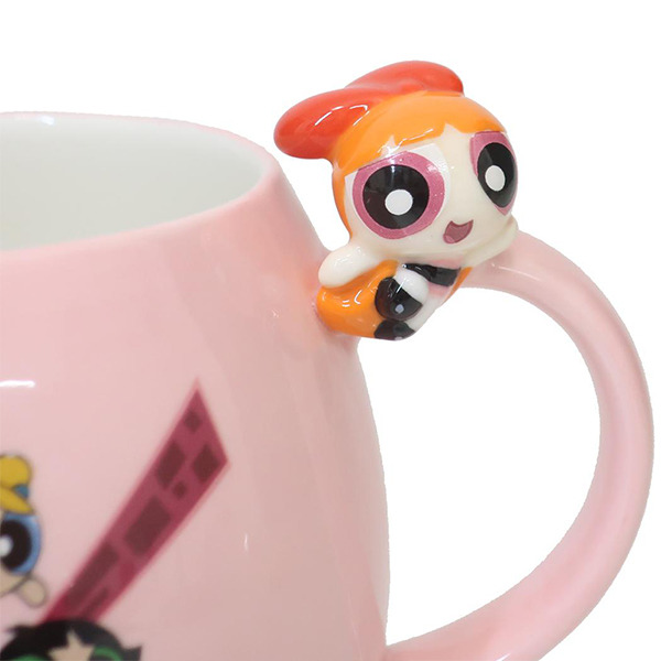 飛天小女警造型杯緣馬克杯(花花)