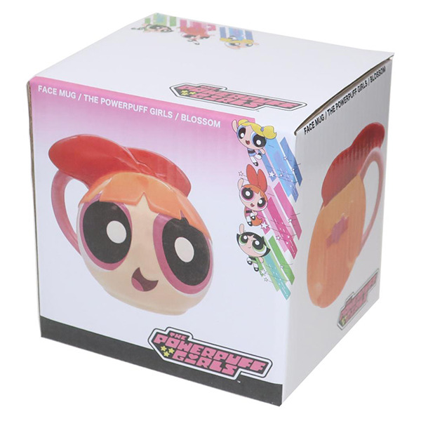 飛天小女警立體大臉造型陶瓷馬克杯(花花)