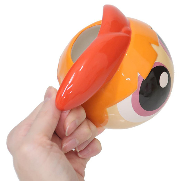 飛天小女警立體大臉造型陶瓷馬克杯(花花)