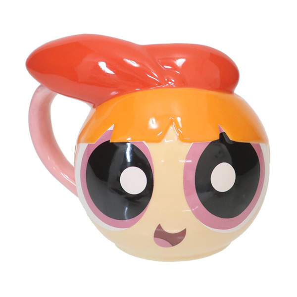 飛天小女警立體大臉造型陶瓷馬克杯(花花)