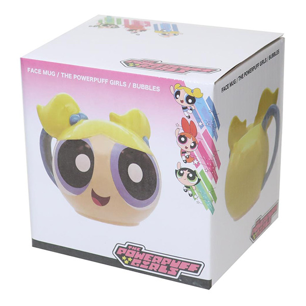 飛天小女警立體大臉造型陶瓷馬克杯(泡泡)