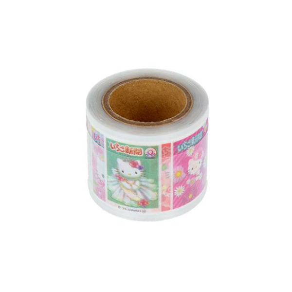 三麗鷗明星捲軸式裝飾貼紙-200枚入(草莓新聞50週年-藍色)