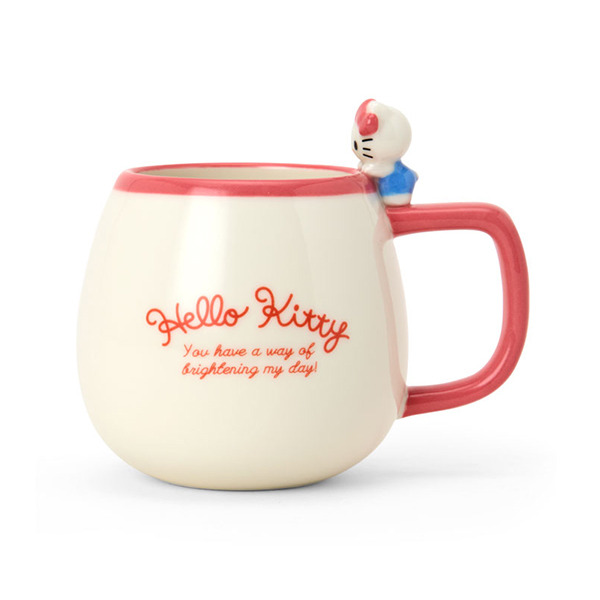 HELLO KITTY杯緣玩偶陶瓷馬克杯