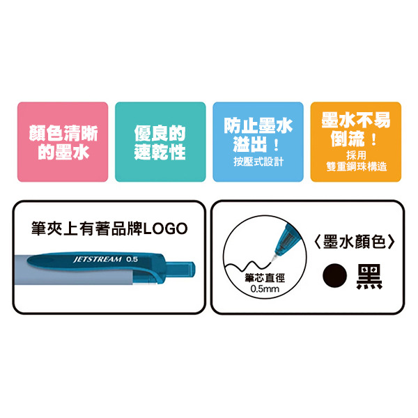 美樂蒂*UNI JETSTREAM黑色原子筆