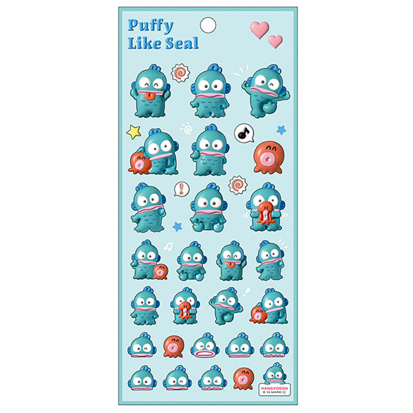 人魚漢頓3D風貼紙(Puffy Like Seal)