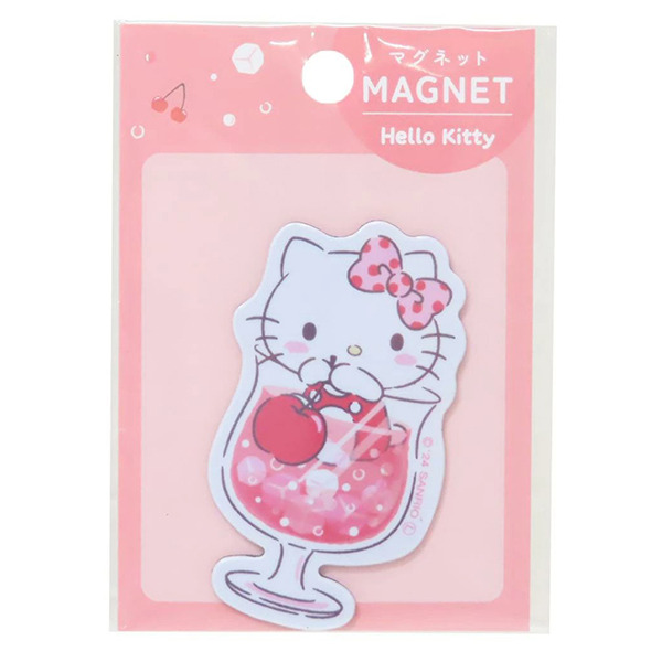 HELLO KITTY造型磁鐵(櫻桃汽水)