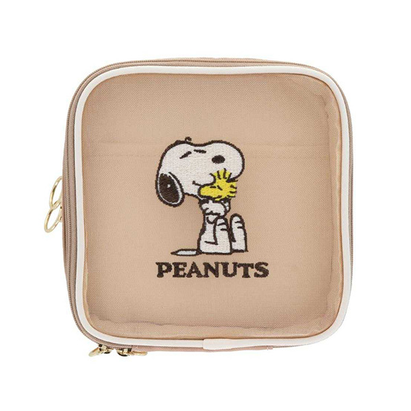 SNOOPY刺繡網紗方形收納包(New Life Style 4)