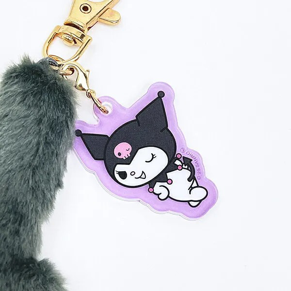 酷洛米毛茸茸尾巴造型吊飾/鑰匙圈