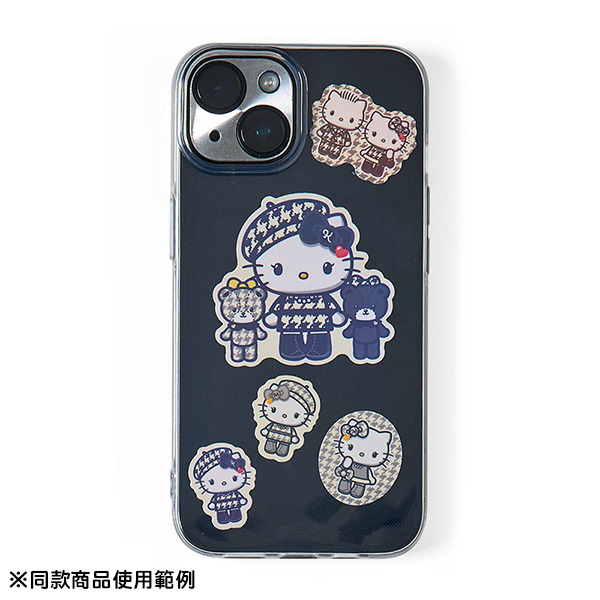 HELLO KITTY裝飾貼紙組-一組18枚入(單色千鳥格)