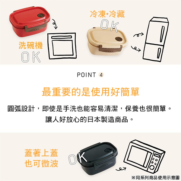 薯條日製便當盒/保鮮盒-430ml(大臉)