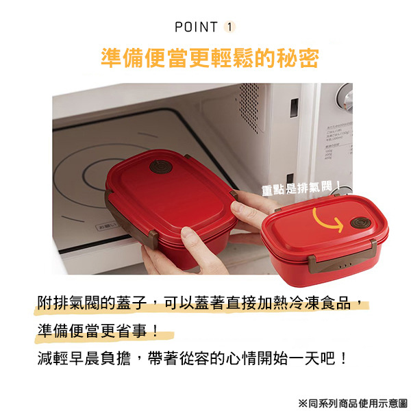 漢堡日製便當盒/保鮮盒-550ml(大臉)