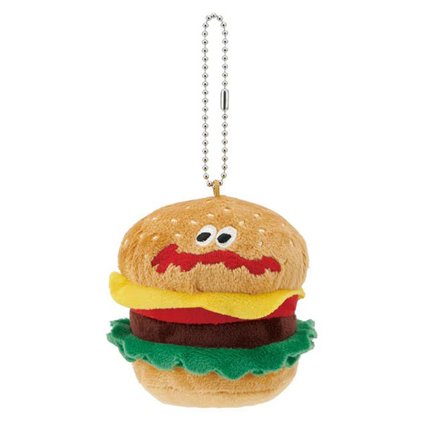 漢堡造型絨毛玩偶吊飾