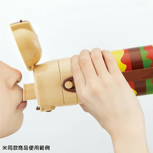 漢堡輕量保冷不鏽鋼直飲壺-470ml(大臉)