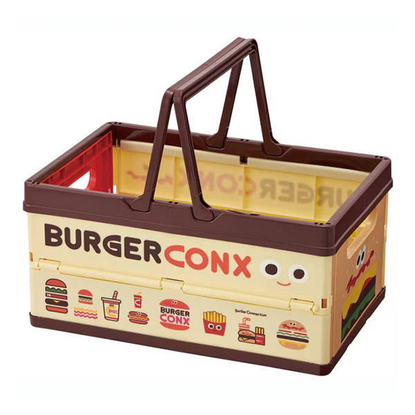 漢堡可折疊PP收納提籃(美式好友)