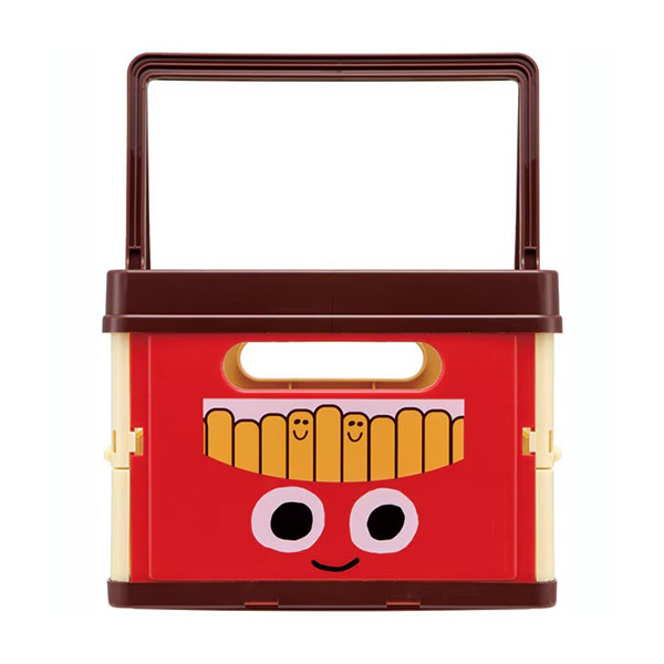 漢堡可折疊PP收納提籃(美式好友)