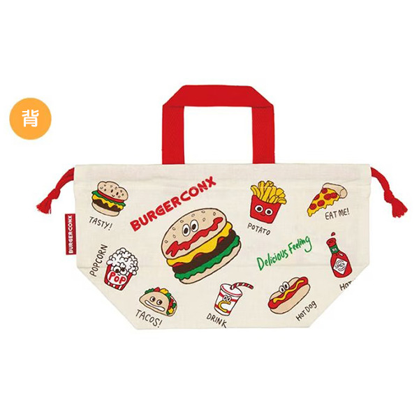漢堡日製束口提袋/便當袋(好朋友)