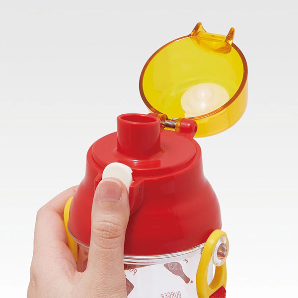 漢堡日製透明直飲水壺-480ml(美式好友)