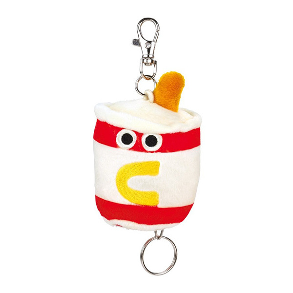 飲料造型可伸縮絨毛零錢包