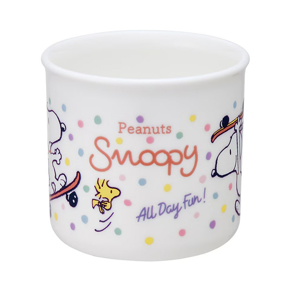 SNOOPY日製塑膠水杯/漱口杯-200ml(滑板)