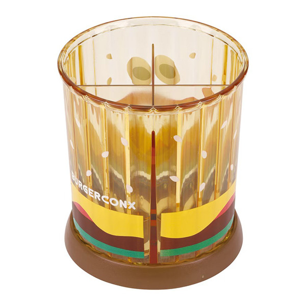 漢堡可旋轉四格筆筒(大臉)