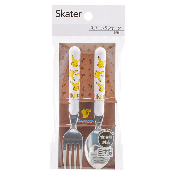 皮卡丘日製不鏽鋼湯匙叉子組