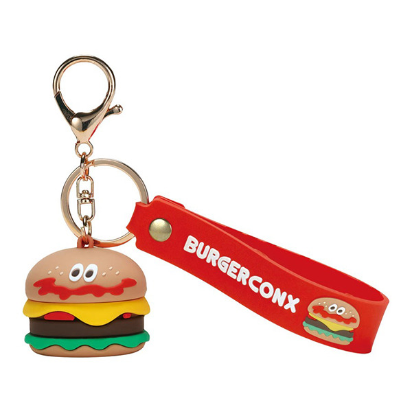 漢堡立體造型鑰匙圈