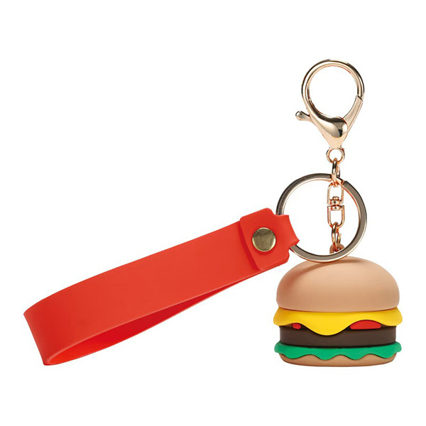 漢堡立體造型鑰匙圈