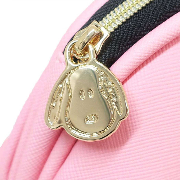 SNOOPY貝殼型化妝包(蝴蝶結-粉)