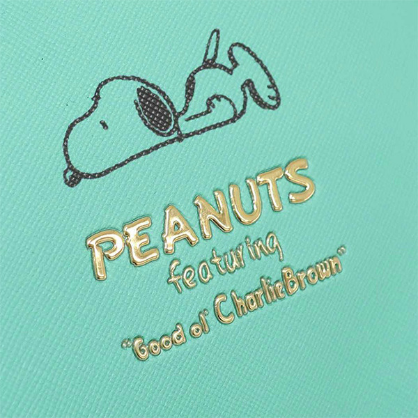 SNOOPY貝殼型化妝包(趴姿-藍)