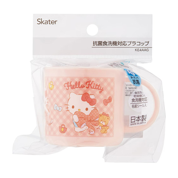 HELLO KITTY日製塑膠水杯/漱口杯-200ml(緞帶)