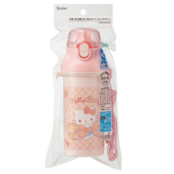 HELLO KITTY日製直飲水壺-480ml(緞帶)