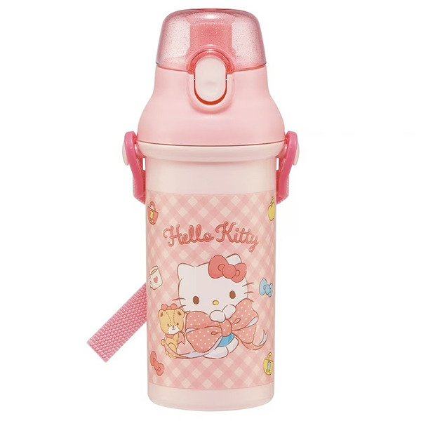 HELLO KITTY日製直飲水壺-480ml(緞帶)