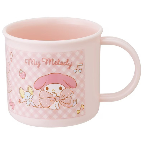 美樂蒂日製塑膠水杯/漱口杯-200ml(緞帶)