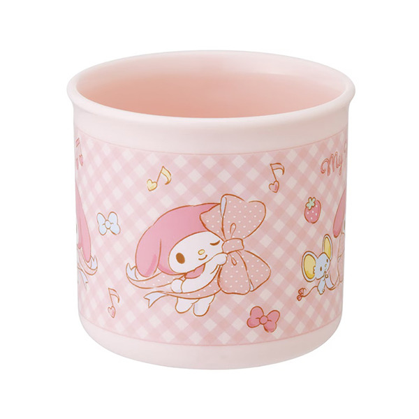 美樂蒂日製塑膠水杯/漱口杯-200ml(緞帶)