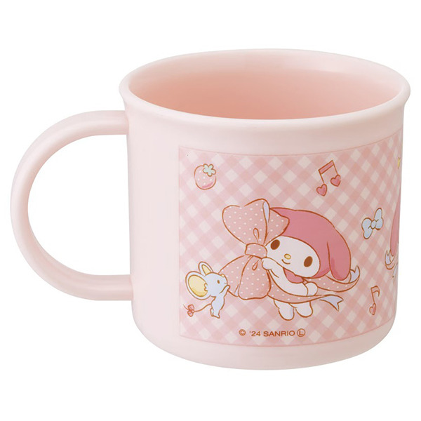 美樂蒂日製塑膠水杯/漱口杯-200ml(緞帶)