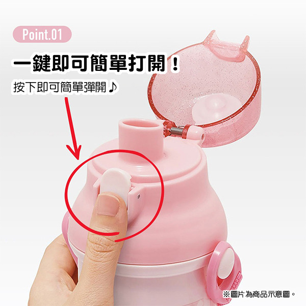 美樂蒂日製直飲水壺-480ml(緞帶)