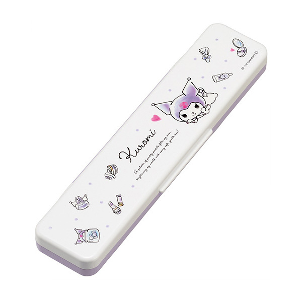 酷洛米日製環保餐具2件組/筷子湯匙附盒(水彩化妝品)