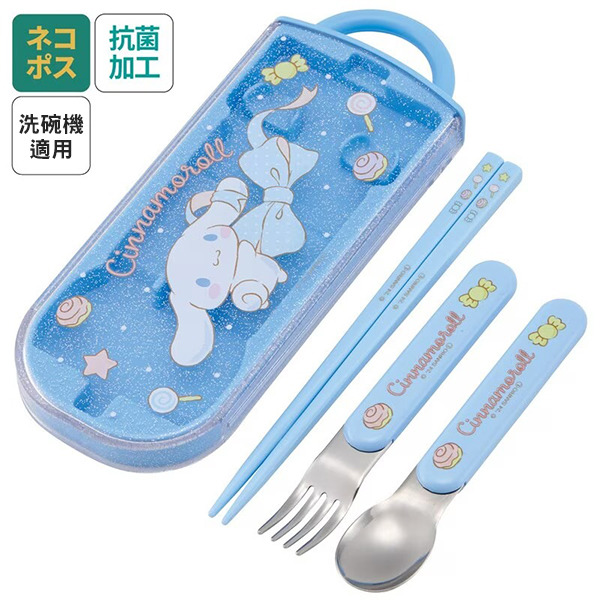 大耳狗日製滑蓋式環保餐具3件組(緞帶)