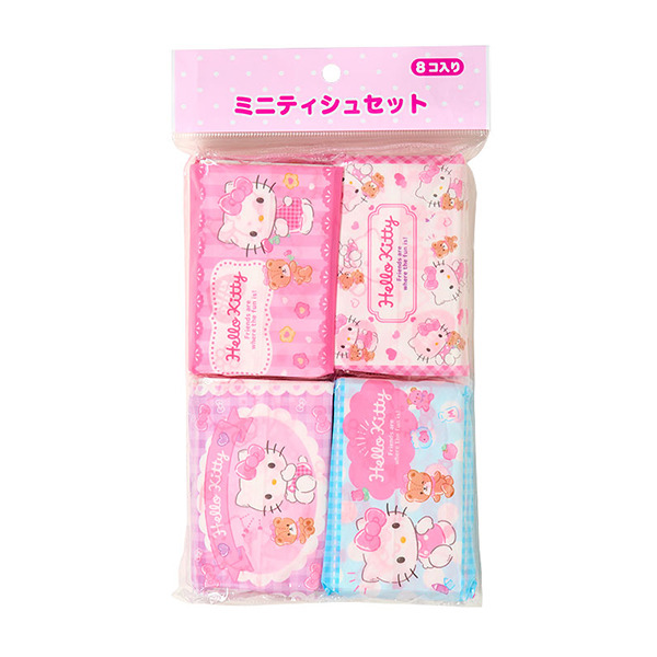 HELLO KITTY日製袖珍迷你面紙8入1組(甜蜜生活)