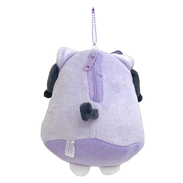 酷洛米造型玩偶吊鍊附口袋(貓貓幽靈)