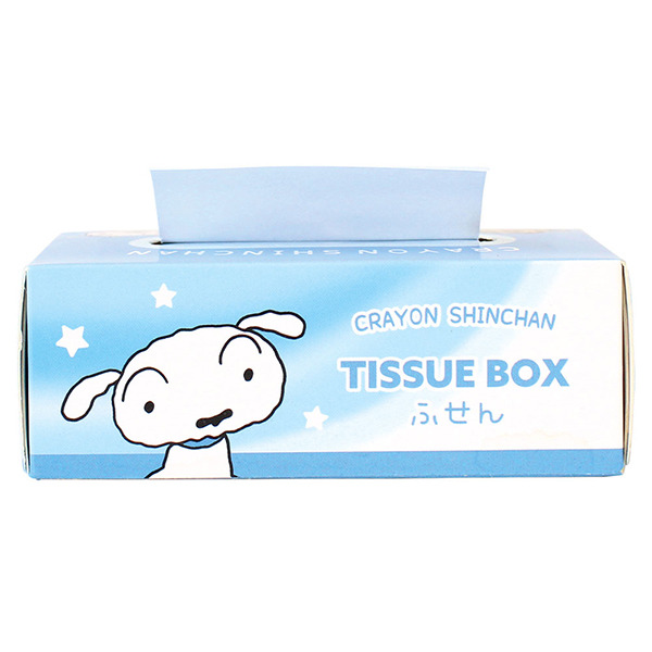 蠟筆小新面紙盒造型便條紙(藍色)