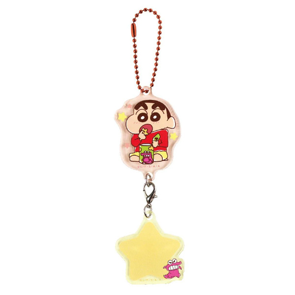 蠟筆小新壓克力姓名鑰匙圈(巧克比餅乾)