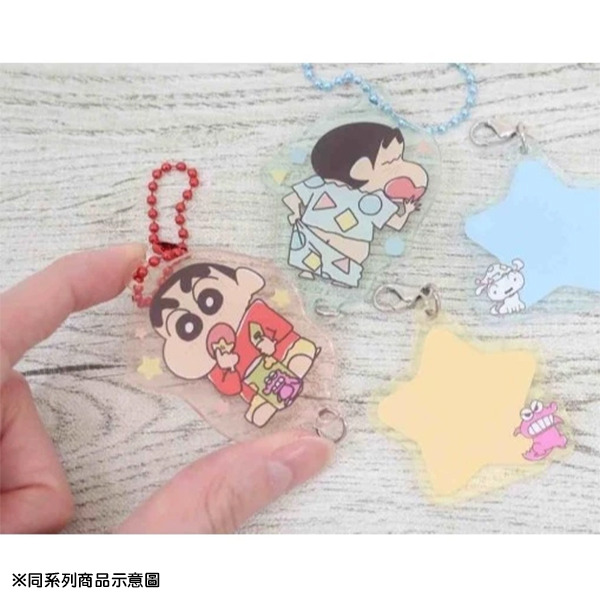 蠟筆小新壓克力姓名鑰匙圈(巧克比餅乾)