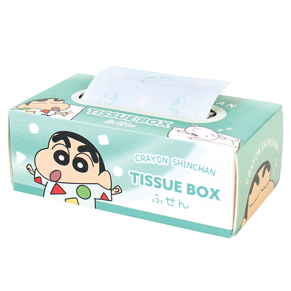 蠟筆小新面紙盒造型便條紙(綠色)