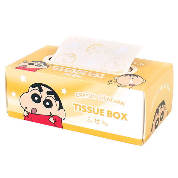 蠟筆小新面紙盒造型便條紙(黃色)