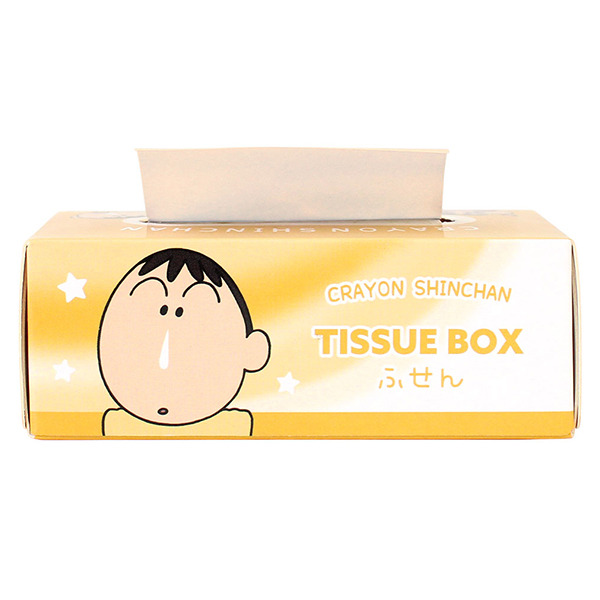 蠟筆小新面紙盒造型便條紙(黃色)