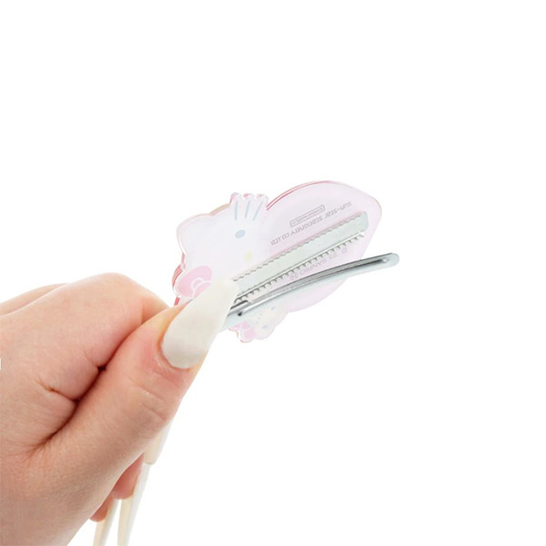 HELLO KITTY造型髮夾/瀏海固定髮夾(愛心寶石)