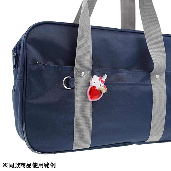 HELLO KITTY造型髮夾/瀏海固定髮夾(愛心寶石)