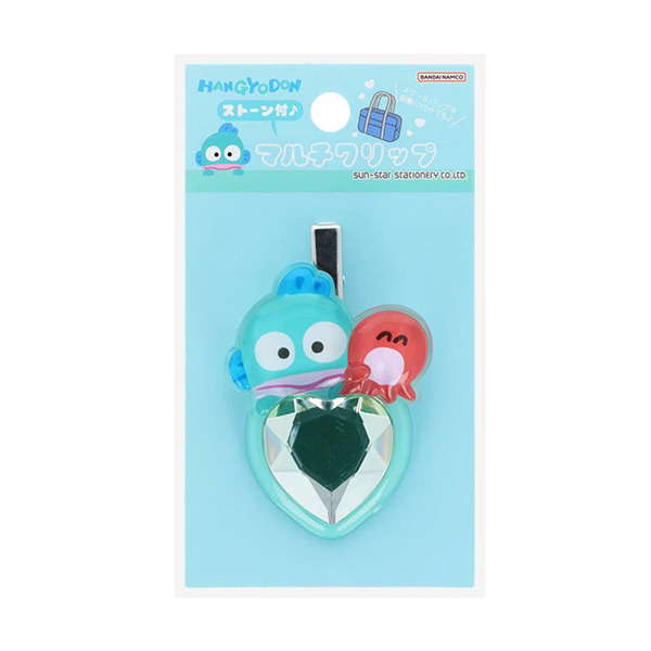 人魚漢頓造型髮夾/瀏海固定髮夾(愛心寶石)