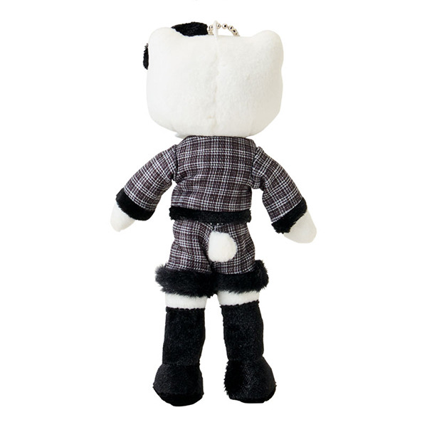 HELLO KITTY可動長腿造型玩偶吊飾(時尚衣櫥-格紋套裝)